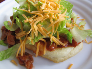 Indian Fry Bread Green Chili Stew