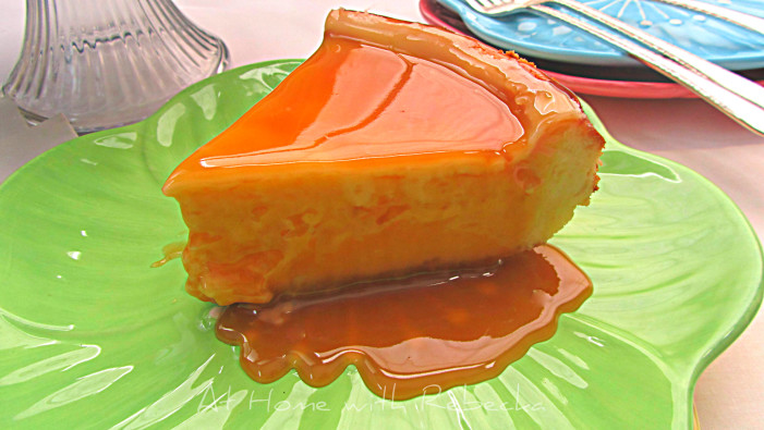 New York Cheesecake with Caramel Sauce