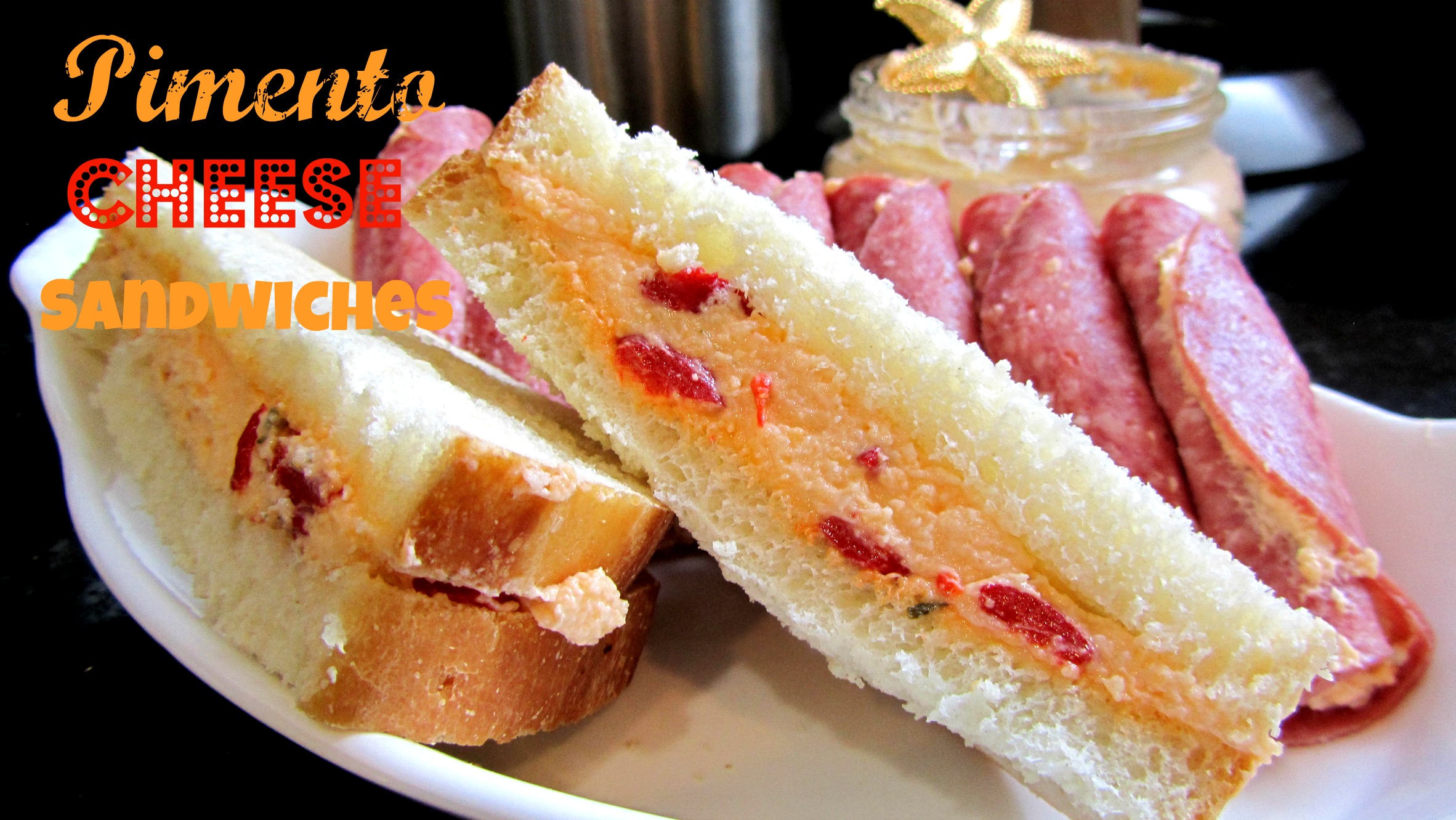  Pimento cheese sandwiches start with creamy pimento cheese, sandwiched between slices of tender, white bread. A side of low carb salami straws make the perfect lunch pairing.