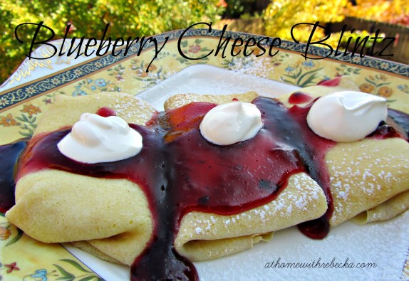 Blueberry Cheese Blintzes