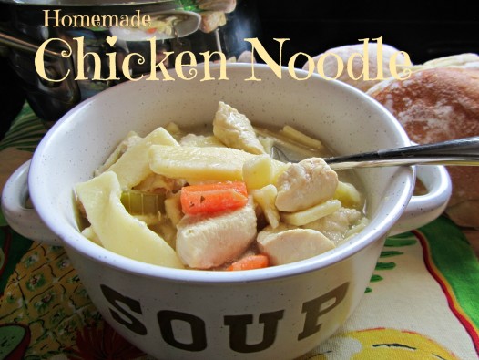 Homemade Chicken Noodle Soup with Semolina Egg Noodles