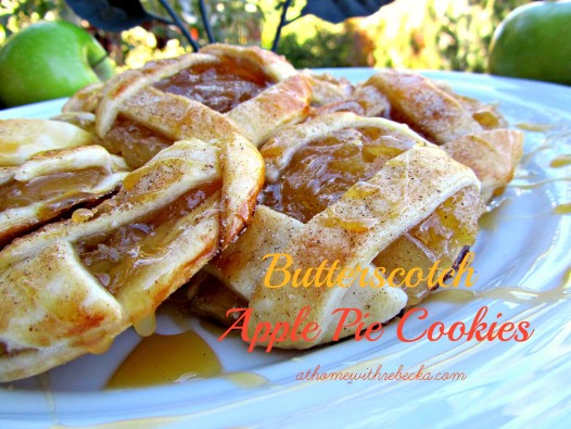 apple pie cookies with butterscotch