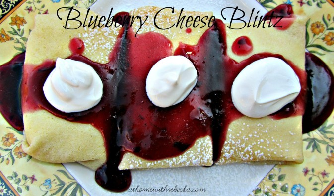 Blueberry Cheese Blintzes