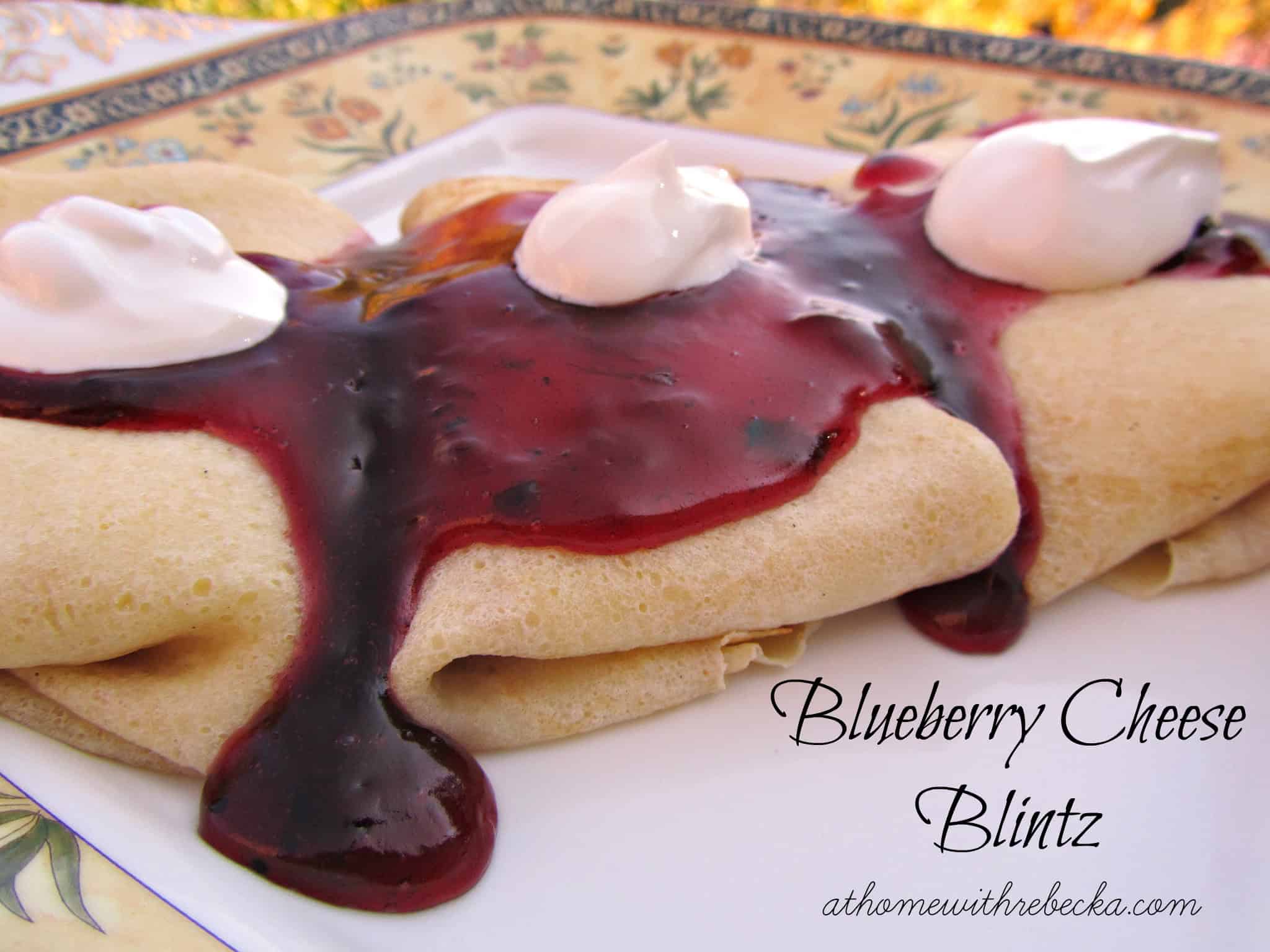 Blueberry Cheese Blintzes Recipe — At Home with Rebecka