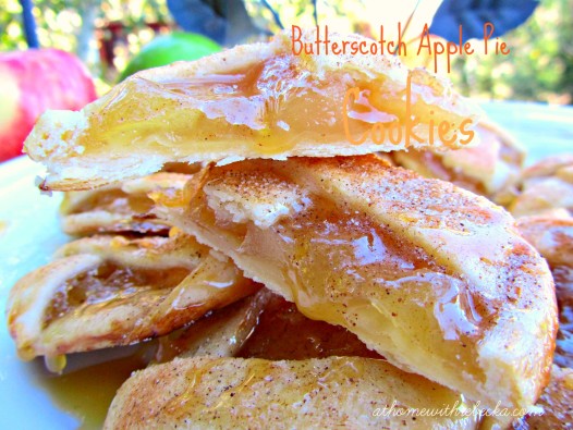 Butterscotch apple pie cookies bring the taste of apple pie to a homemade cookie recipe! Fresh apples are the star of this easy dessert recipe.