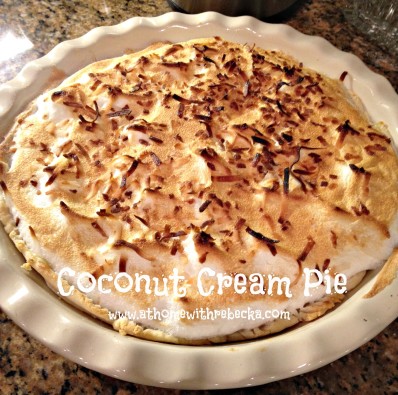 Emeril Lagasse's coconut cream pie recipe is a creamy, delicious coconut custard pie with a flaky crust. With toasted coconut on top, this is perfect pie!