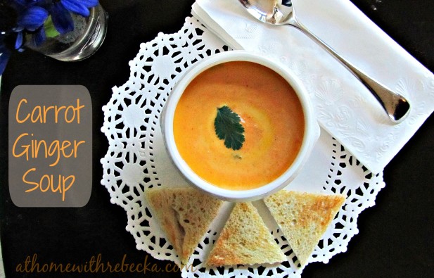 Carrot ginger soup is a wonderful spring soup, made with sweet baby carrots and fresh ginger. Its bright color and taste make this fresh vegetable soup the perfect start to any meal.