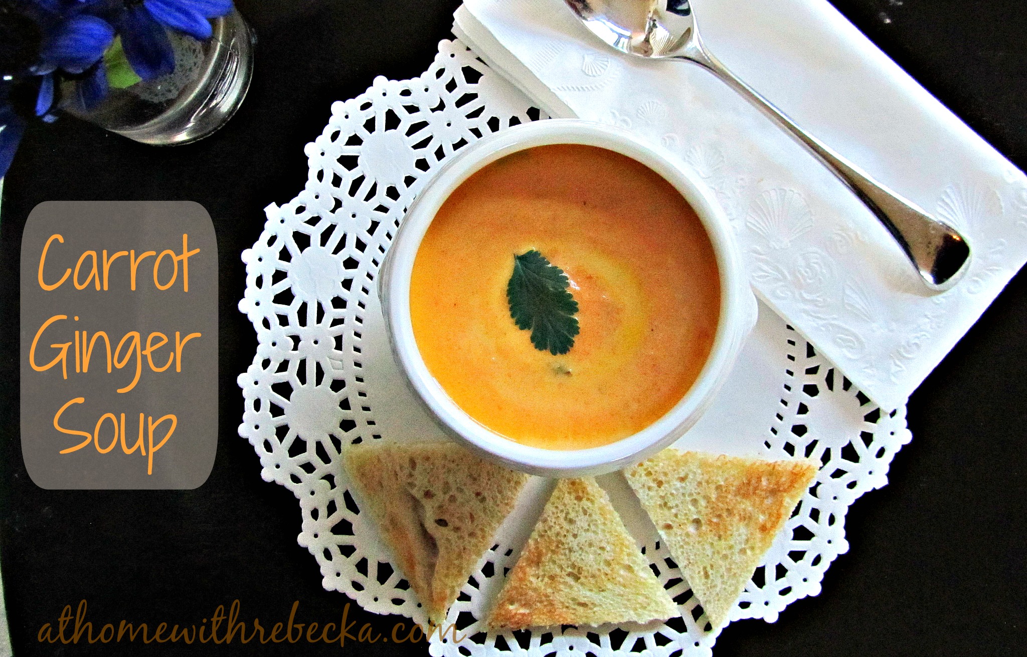 Carrot ginger soup is delicious, made with sweet carrots and fresh ginger. Its bright color and taste make this soup recipe the perfect start to any meal.