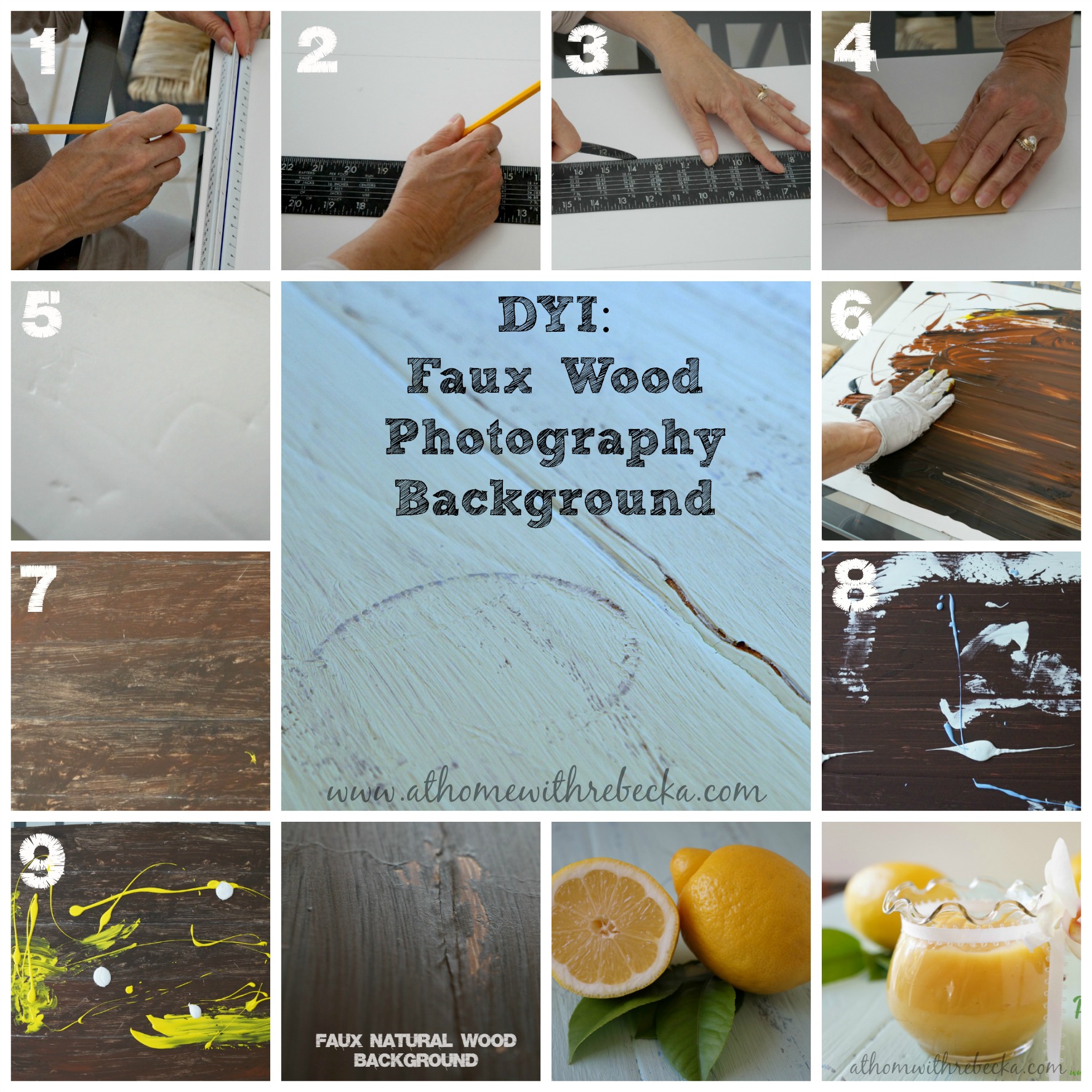 DIY Faux Wood Photography Backdrop