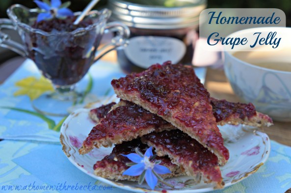 Homemade grape jelly is better than anything you can buy in a grocery store! This homemade grape jelly recipe is easy to make, and will be the star of your canning pantry!