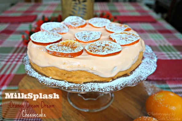 Orange Cream Dream Cheesecake made with MilkSplash Flavoring