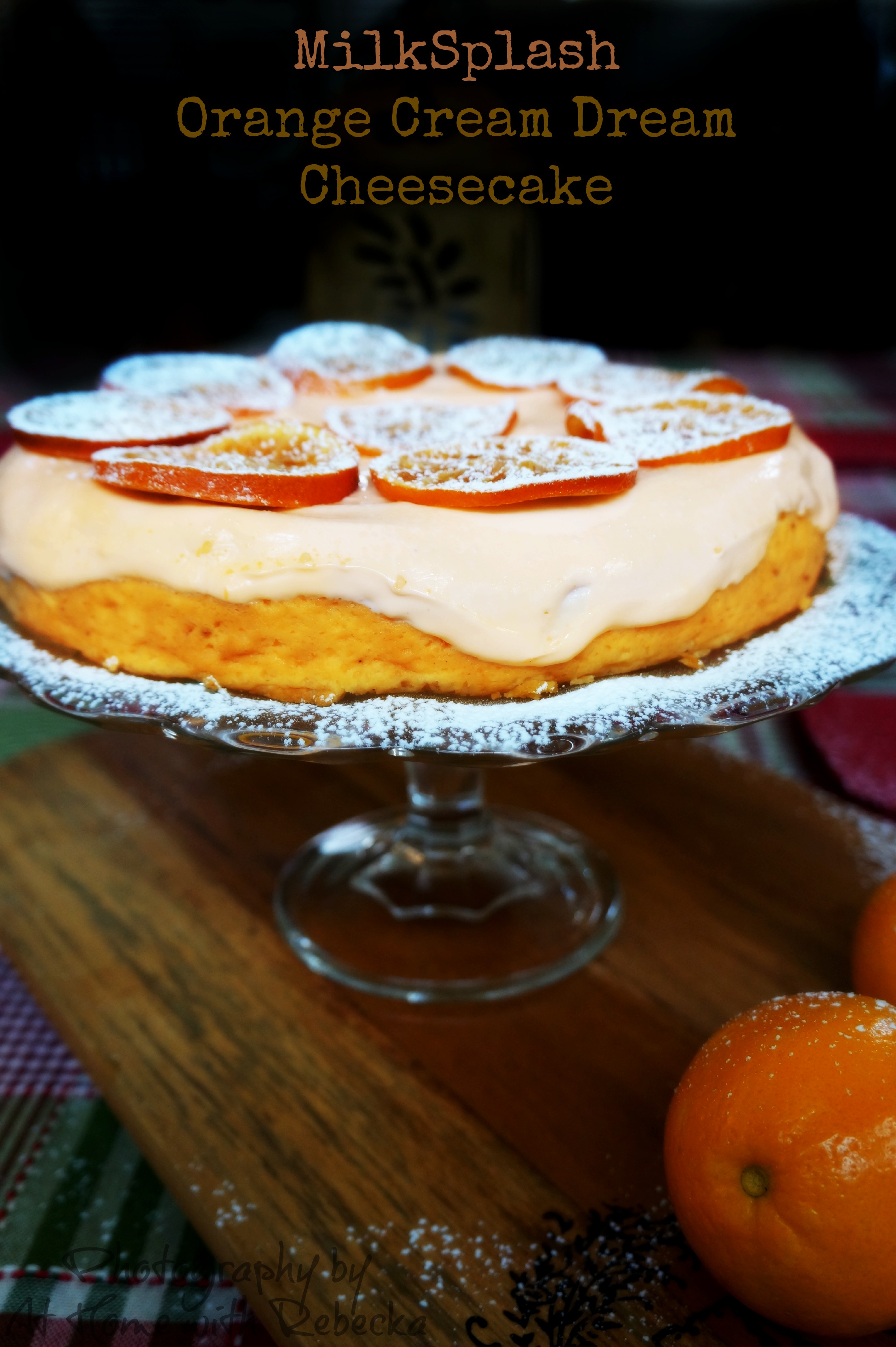 Orange Cream Cheesecake made with MilkSplash Flavoring