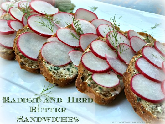 Radish and Herb Butter Sandwiches