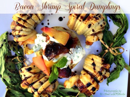 Bacon Shrimp Spiral Dumplings