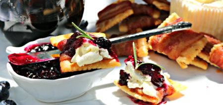 Blueberry Compote with Goat Cheese