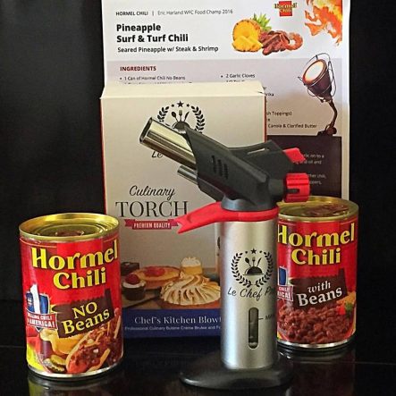 Hormel Chili and a "BroTorch"