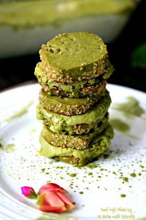 Matcha Mascarpone Ice Cream Sandwiches