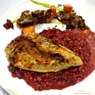 Red beet risotto is a savory rice side dish made from fresh red beets and arborio rice. Beet risotto comes together in about 30 minutes