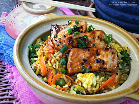 Black Sesame Pork Fried Rice