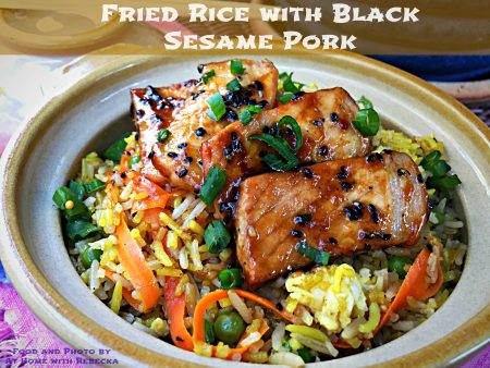 Fried Rice with Black Sesame Pork