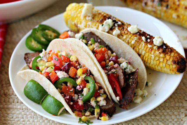 Cranberry Chipotle Flat Iron Steak Tacos