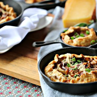 Cheesy Butternut Squash And Apple Galettes