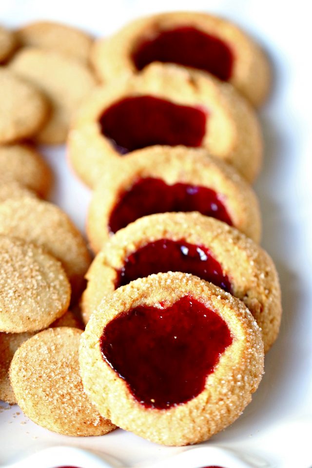 Peanut Butter Jelly Thumbprint Cookie