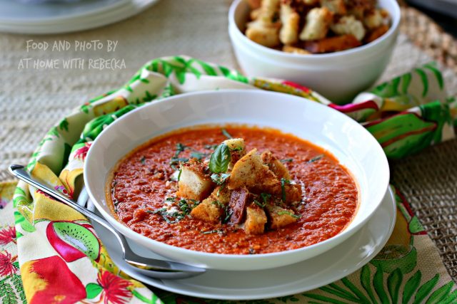 Bacon Sriracha Tomato Soup