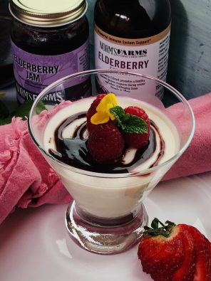 Elderberry Panna Cotta 