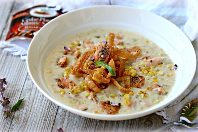 Grille Salmon Jalapeno Corn Chowder Recipe 