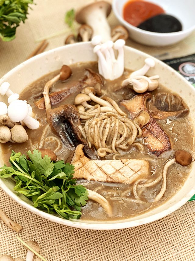 Mushroom Soba Buckwheat Ramen