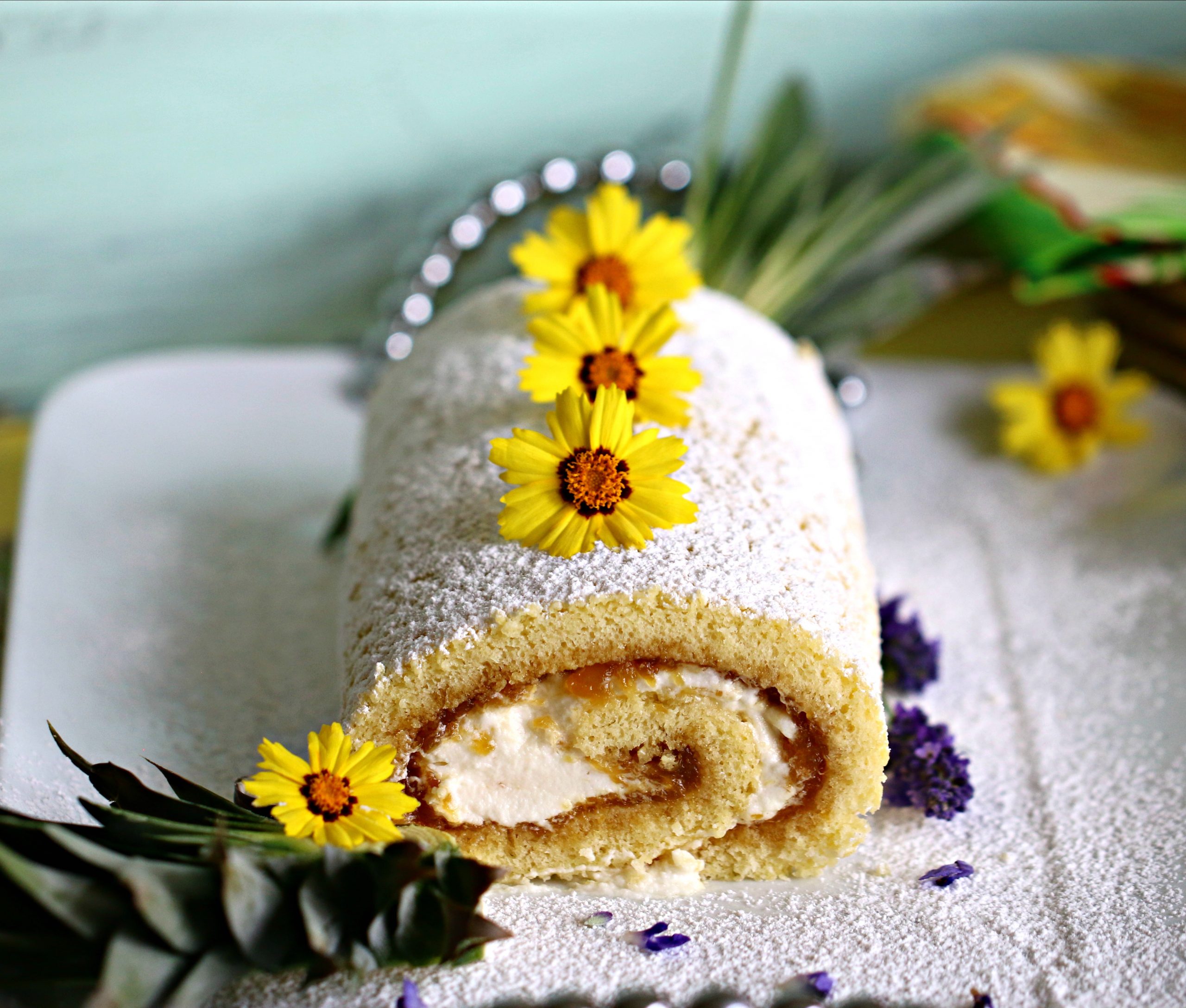 swiss roll cake | roll cake | how to make swiss roll cake recipe | jam roll  - Faridas Cook Book