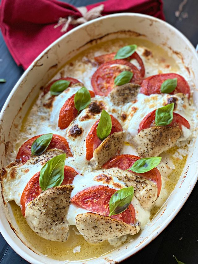 Baked Caprese Chicken