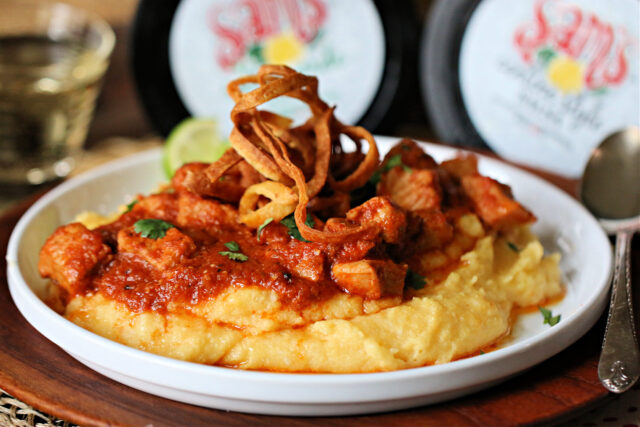 Cantina Pork Ragu over Creamy Polenta