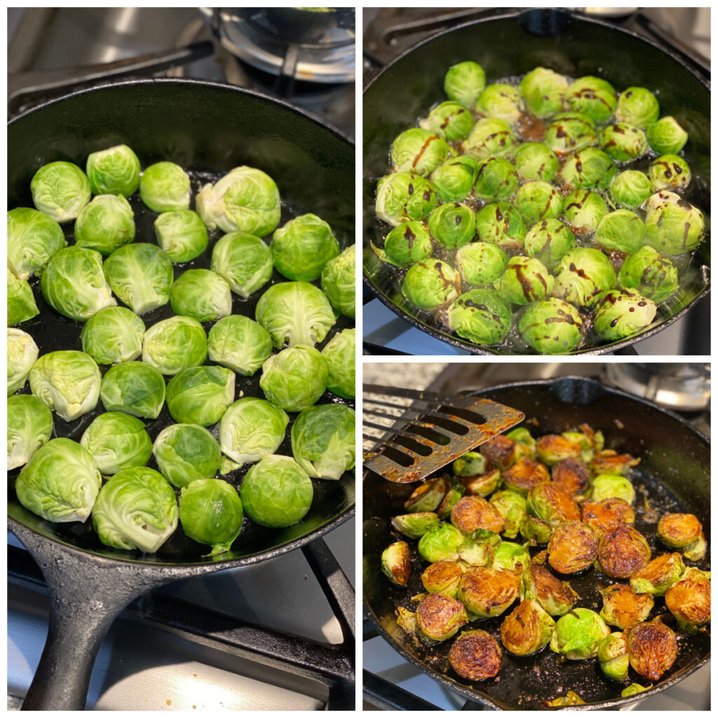 Balsamic Pesto Brussel Sprouts 