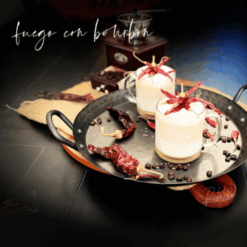 fuego con bourbon