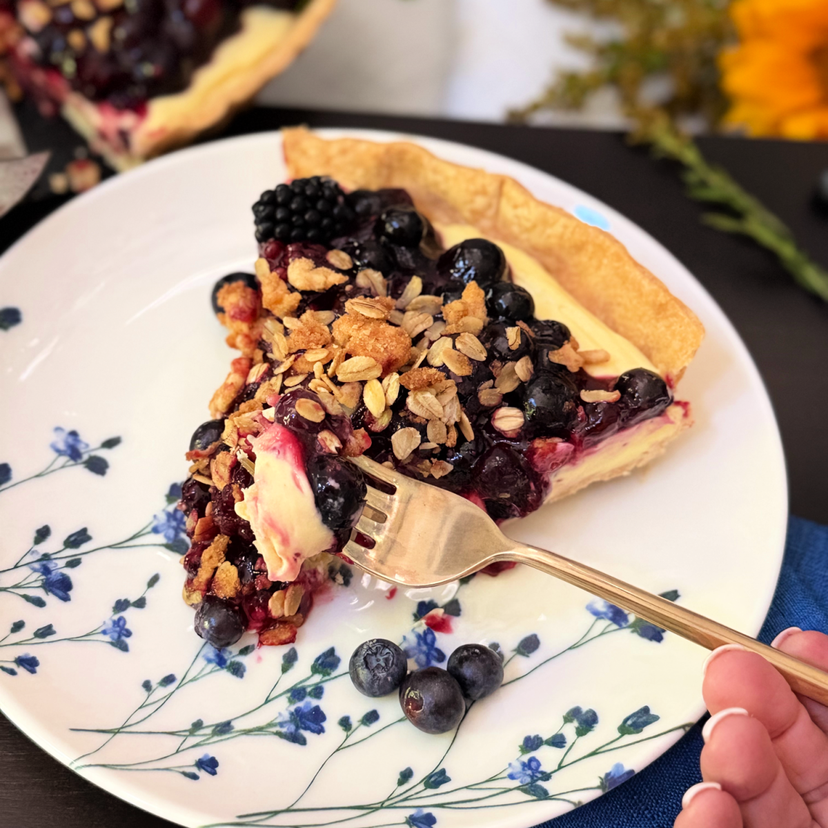 Blueberry Cream Tart