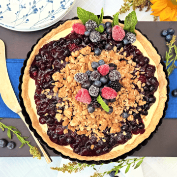 Blue Ribbon Blueberry Cream Tart